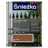 Emalia chlorokauczukowa BRĄZ RAL8024 0,9L