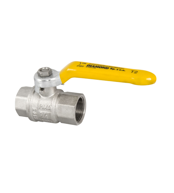 Kurek kulowy do instalacji gazowych,TYP2200,CE15,EN331,DN20(3/4),RP/RP