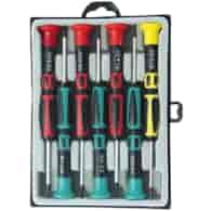 Wkrętaki precyzyjne kpl.7szt. 3 płaskie, 3 phillips, 1 torx MEGA