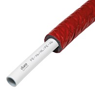 Rura DURO PEX/AL/PEX w izolacji 25x2,5 czerwona 25m