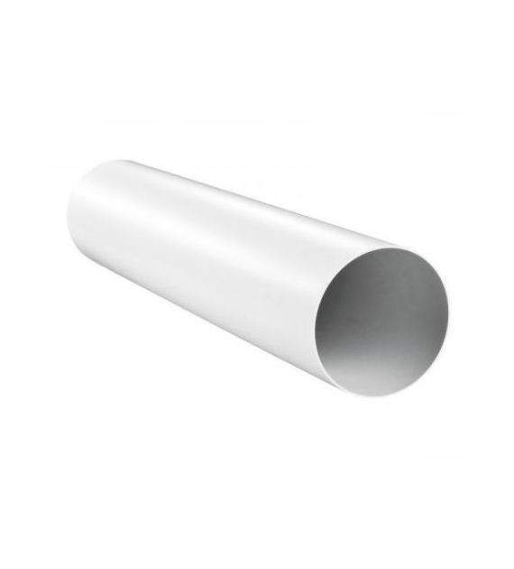 Kanał okrągły fi 125 mm, dł 1,0 mb, biały VENTIKA