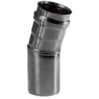 Kolano jednościenne 60 45st SREBRNE SPIROFLEX