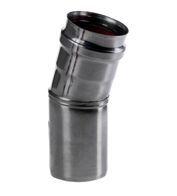 Kolano jednościenne 60 45st SREBRNE SPIROFLEX