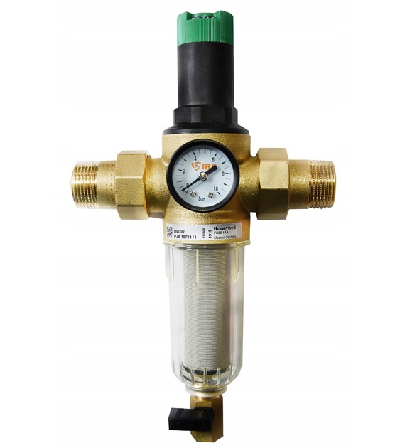 Filtr wody 1  z reduktorem ciśnienia i opłukaniem RESIDEO