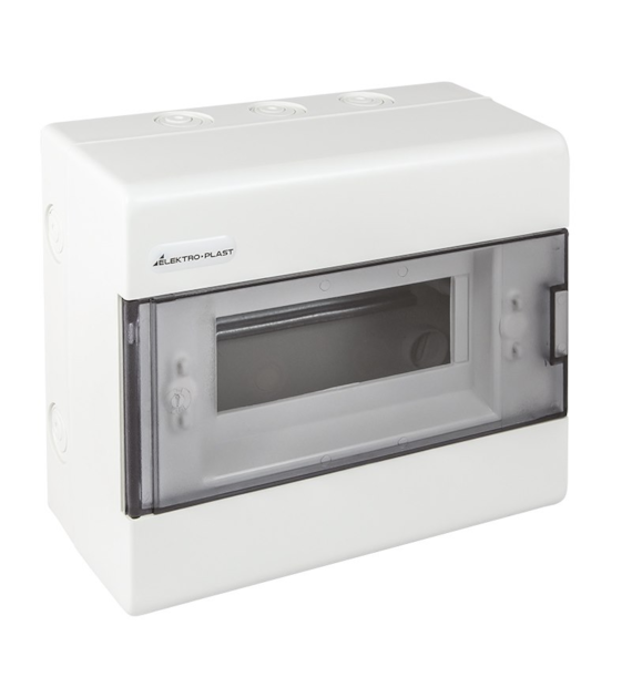 Rozdzielnica natynkowa SRn-8 (N+PE) IP40 ELEKTROPLAST