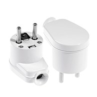 Wtyczka kątowa 2P+Z 16A 250 V WT-16 Biały rozbieralna PLASTROL
