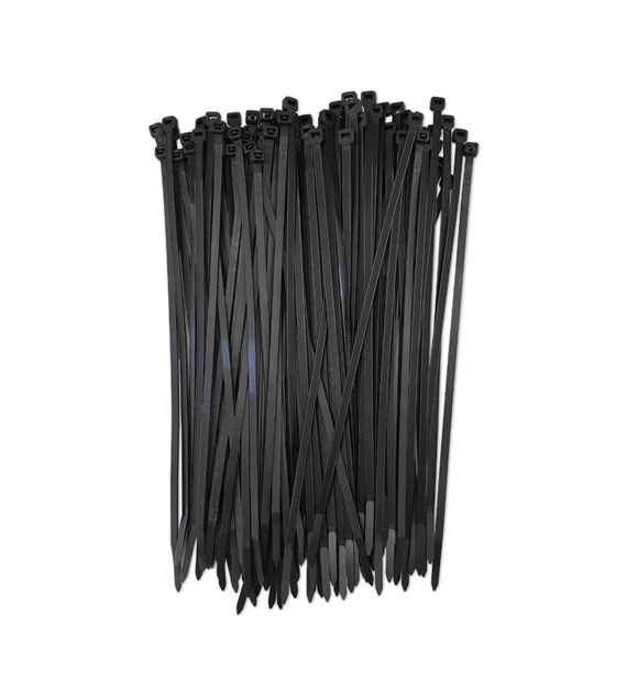 Opaski kablowe 4,8X250 CZARNE ERKO