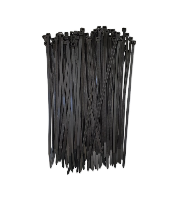 Opaski kablowe 4,8X250 CZARNE ERKO