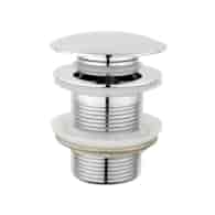 Korek klik-klak duży bez przelewu mosiężny CHROM DN32 66mm DURO ARKA