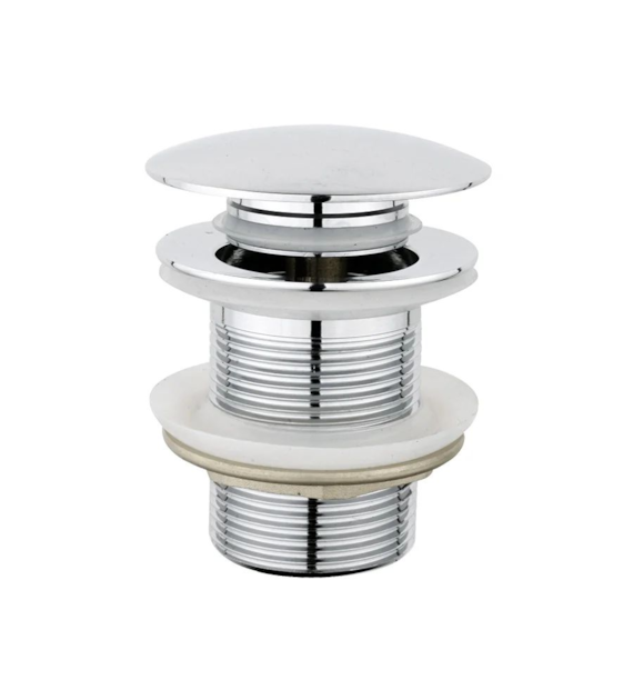 Korek klik-klak duży bez przelewu mosiężny CHROM DN32 66mm DURO ARKA