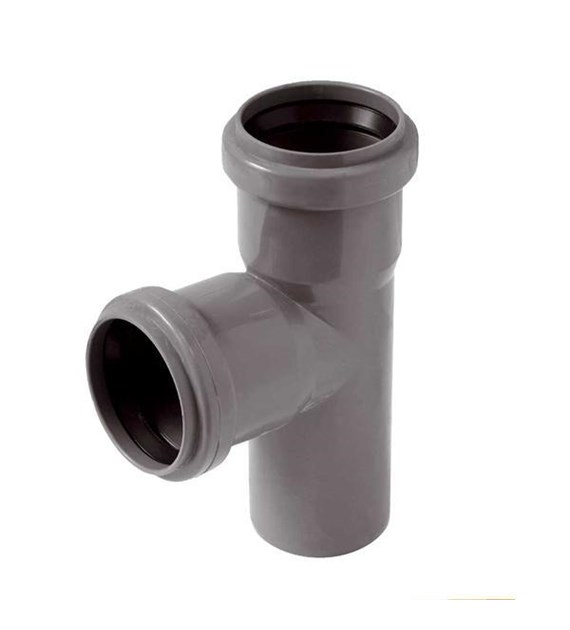 Trójnik kanalizacyjny PP 75x75/45 ścianka 1.9mm SZARY KANPLAST