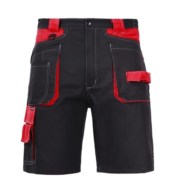 Spodenki krótkie, ochronne, czarno - czerwone S LAHTI PRO