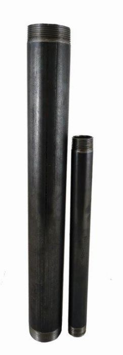 Króciec gwintowany dwustronny czarny 1 1/4  ( DN32 ) L-150mm