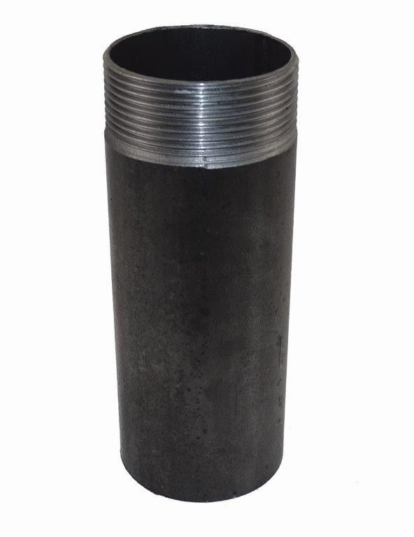 Króciec gwintowany jednostronnie czarny 1  ( DN25 ) L-100mm