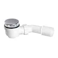 MCALPINE Syfon brodzikowy  niski  wys.65mm z odejściem 40/50mm czyszczony od góry ,pokrywa stal nierdzewna 70mm