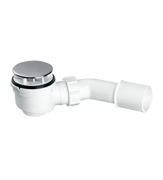 MCALPINE Syfon brodzikowy  niski  wys.65mm z odejściem 40/50mm czyszczony od góry ,pokrywa stal nierdzewna 70mm