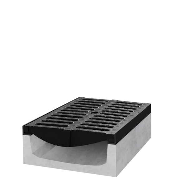 Korytko betonowe ruszt żeliwny 0,5m 400x200mm klasa D400 BIELBET