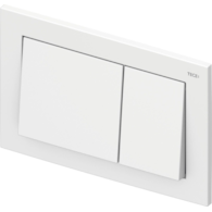 Przycisk spłukujący podwójny do WC TECEbase 214 x 145 x 18 mm z tworzywa sztucznego biały