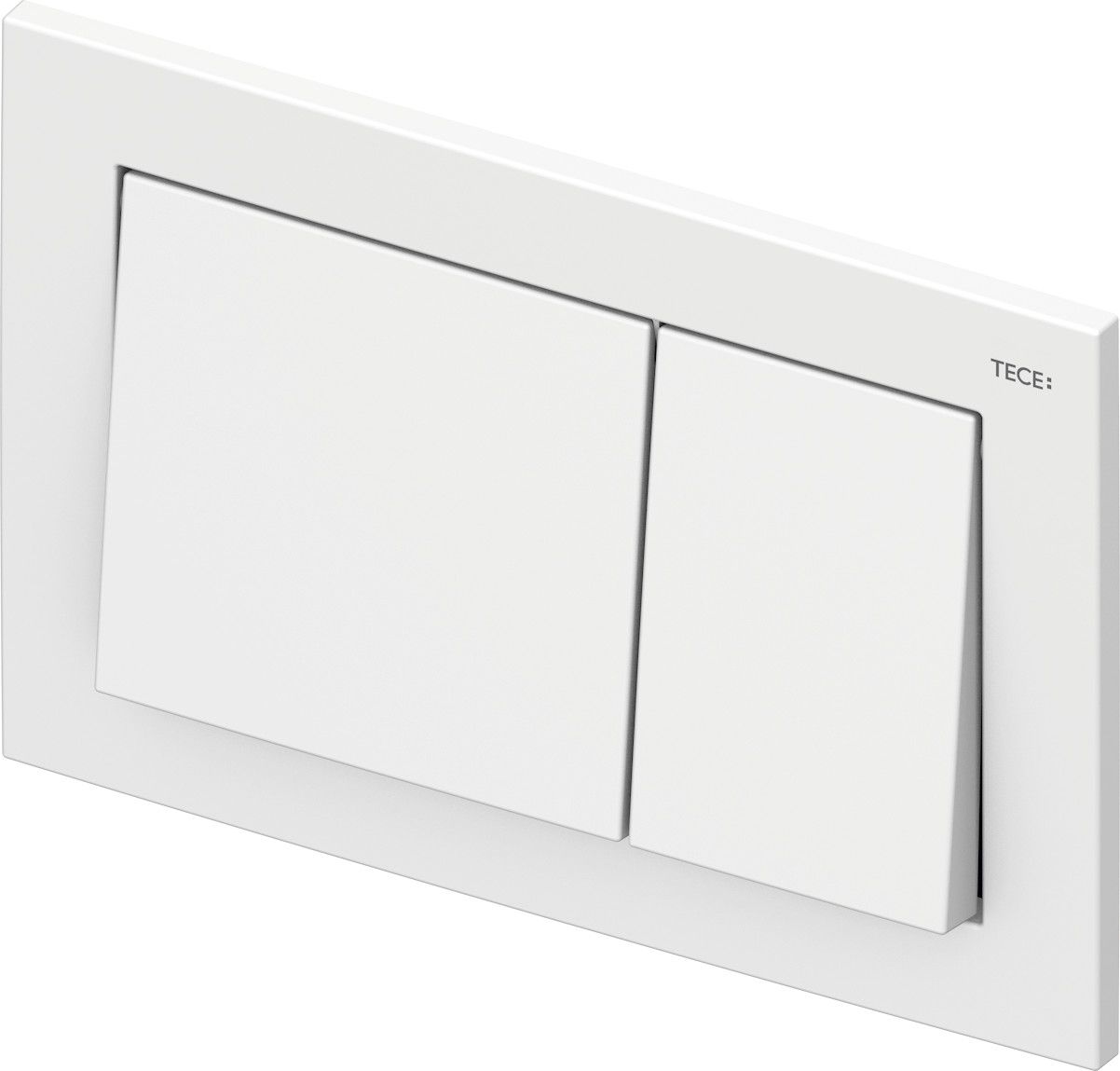 Przycisk spłukujący podwójny do WC TECEbase 214 x 145 x 18 mm z tworzywa sztucznego biały