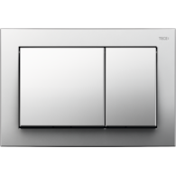 Przycisk spłukujący podwójny do WC TECEbase 214 x 145 x 18 mm z tworzywa sztucznego chrom połysk