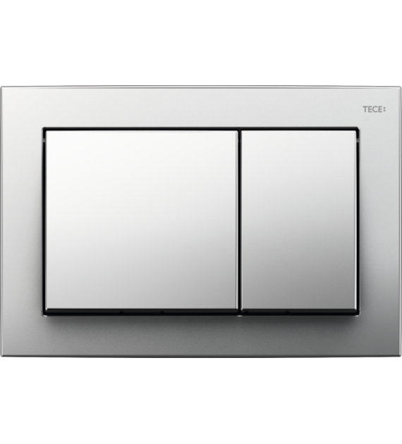 Przycisk spłukujący podwójny do WC TECEbase 214 x 145 x 18 mm z tworzywa sztucznego chrom połysk