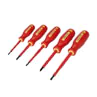 Wkrętaki VDE płaskie + PH - 5 sztuk FASTER TOOLS