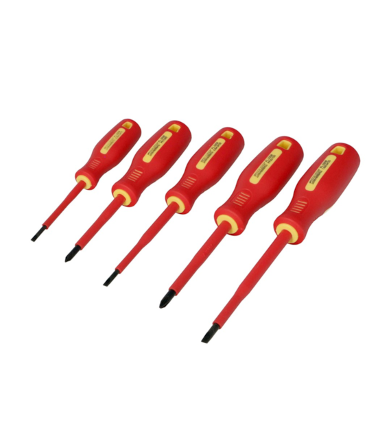Wkrętaki VDE płaskie + PH - 5 sztuk FASTER TOOLS