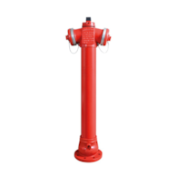 Hydrant nadziemny malowany CZERWONY DN80 L-2150 HN PN10 NORSON ŻELIWO SZARE