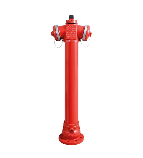 Hydrant nadziemny malowany CZERWONY DN80 L-2150 HN PN10 NORSON ŻELIWO SZARE