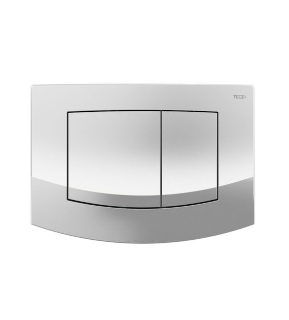 Przycisk spłukujący podwójny do WC TECEambia 214 x 152 x 22 mm z tworzywa sztucznego chrom połysk