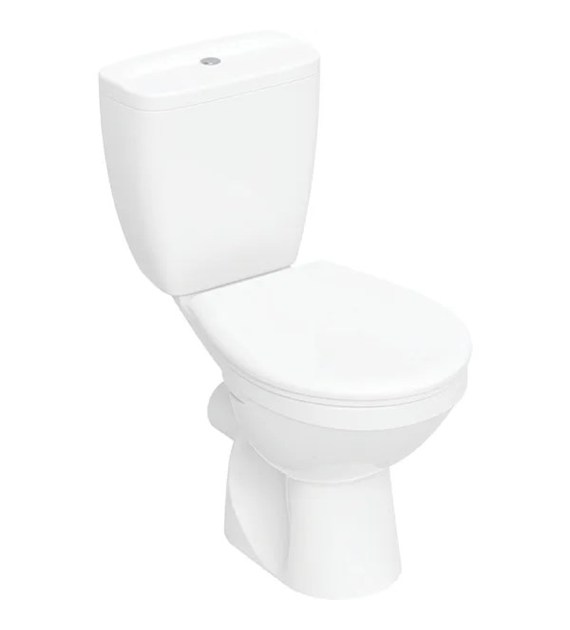 Zestaw stojącej miski WC Koło Idol ze spłuczką nasadzaną, lejowa, wylot poziomy, z deską sedesową