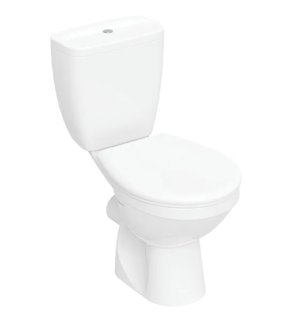 Zestaw stojącej miski WC Koło Idol ze spłuczką nasadzaną, lejowa, wylot poziomy, z deską sedesową
