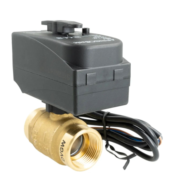 2-drogowy zawór kulowy z siłownikiem BEV, DN25, Rp1 , Kvs 60 m3/h, 230 V AC, NC AFRISO