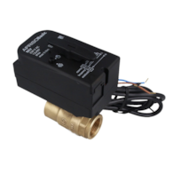 2-drogowy zawór kulowy z siłownikiem BEV, DN20, Rp3/4 , Kvs 45 m3/h, 230 V AC, NC AFRISO