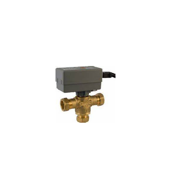 Zawór przełączający 3-D do c.w.u./c.o., 230V, 28 mm złączki zaciskowe