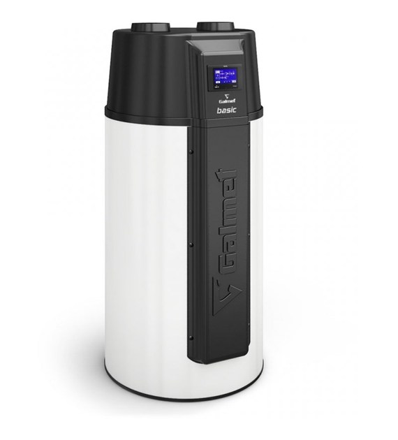 Powietrzna pompa ciepła do c.w.u. z dodatkową wężownicą spiralną i zbiornikiem Basic 270 L GALMET