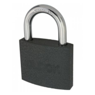Kłódka żeliwna QLOCK 40 mm szara
