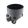 Kineta PP 425x200 zbiorcza 45st. typ 2, do rury wznoszącej korugowanej 425mm oraz rury wlotowej gładkiej 200mm, z uszczelką, kolor czarny (Basic 425) 3045396