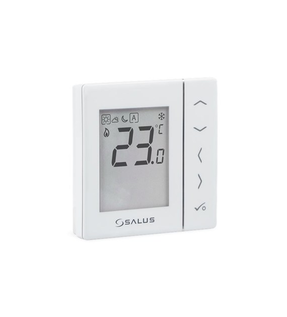 SALUS przewodowy, podtynkowy, cyfrowy regulator temperatury VS35W, dobowy, biały, 230 V