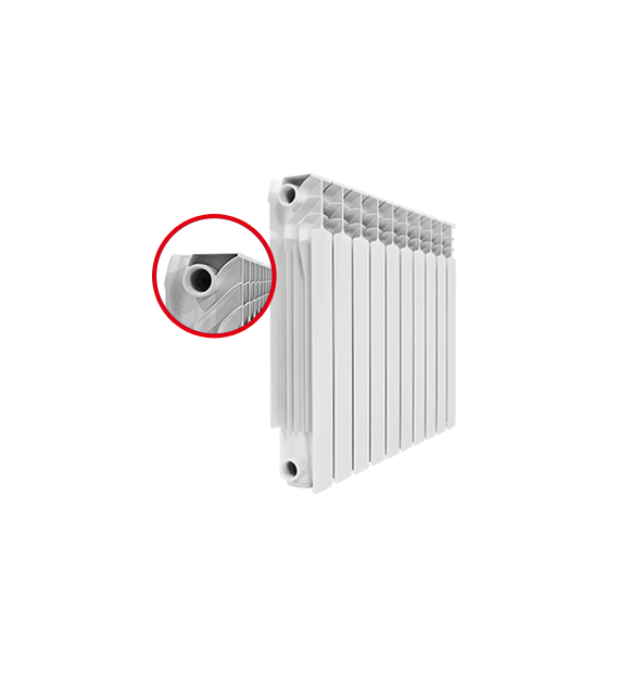 Grzejnik aluminiowy GAVIA 500 (1 żeberko)