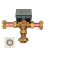 Zestaw 3-drogowego zaworu przełączającego 1'' (KVs = 7.7 m3/h), (można go stosować w pompach ciepła o mocy do 17 kW)