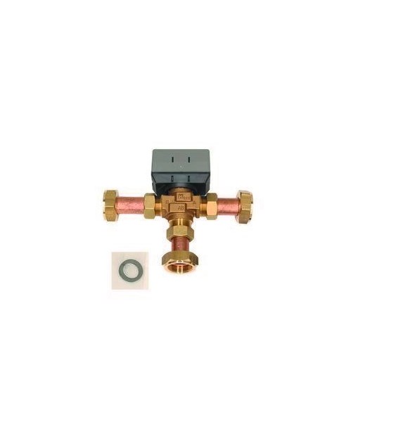 Zestaw 3-drogowego zaworu przełączającego 1'' (KVs = 7.7 m3/h), (można go stosować w pompach ciepła o mocy do 17 kW)