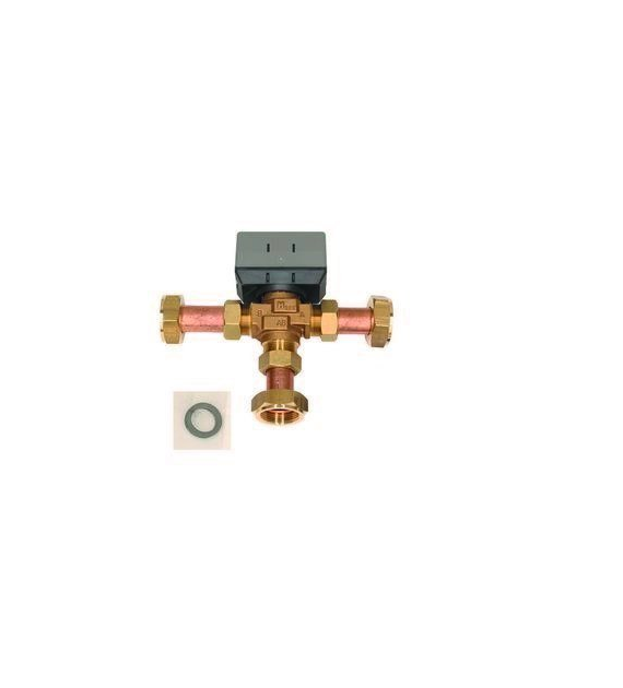 Zestaw 3-drogowego zaworu przełączającego 1'' (KVs = 7.7 m3/h), (można go stosować w pompach ciepła o mocy do 17 kW)