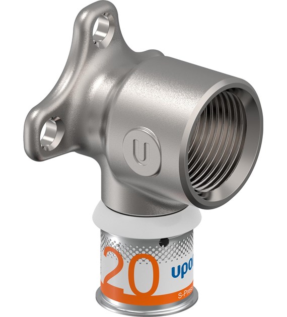 Uponor S-Press PLUS kolano naścienne 20-Rp3/4 FT