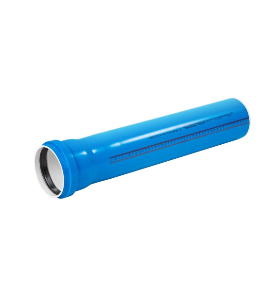 Rura Ultra UdBEM z kielichem niskoszumowa 110 mm 0.25 m niebieska