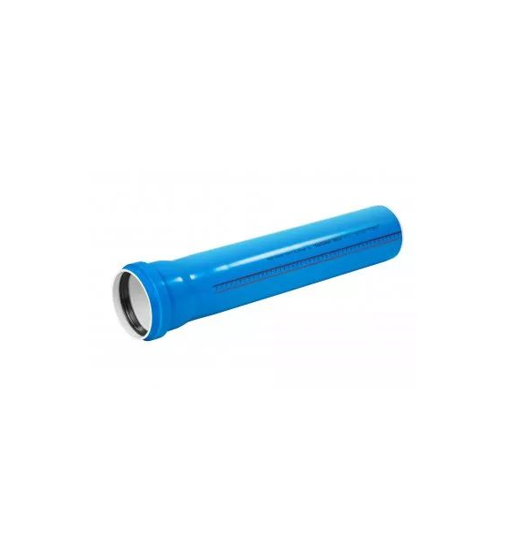 Rura Ultra UdBEM z kielichem niskoszumowa 50 mm 2 m niebieska