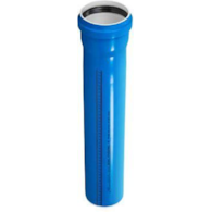 Rura Ultra UdBEM z kielichem niskoszumowa 50 mm 0.25 m niebieska