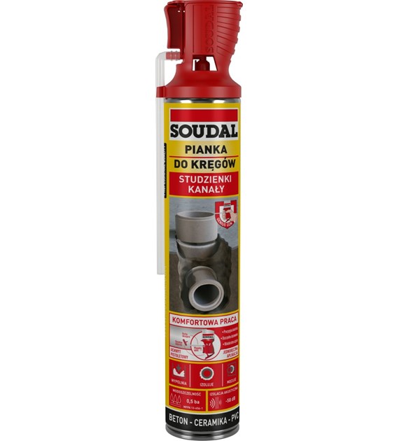 Pianka montażowa do kręgów B3 750ml GENIUS GUN SOUDAL