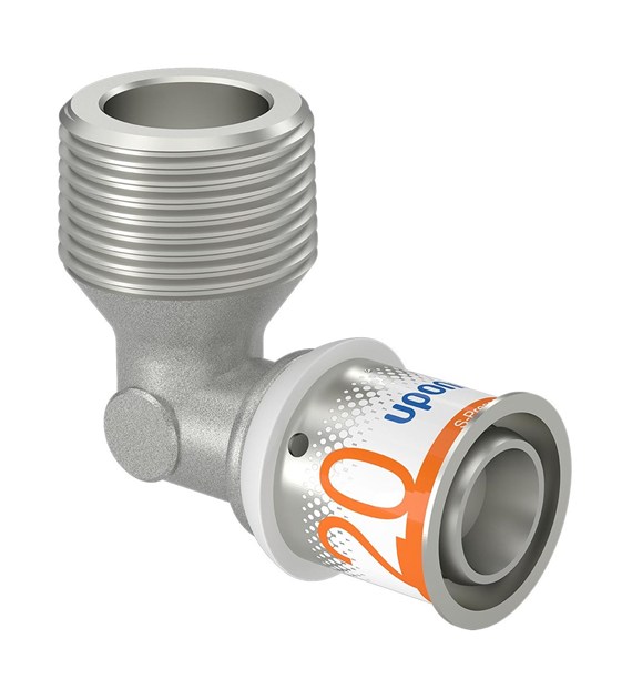 Uponor S-Press PLUS kolano z gwintem zewn. 20-R3/4 MT