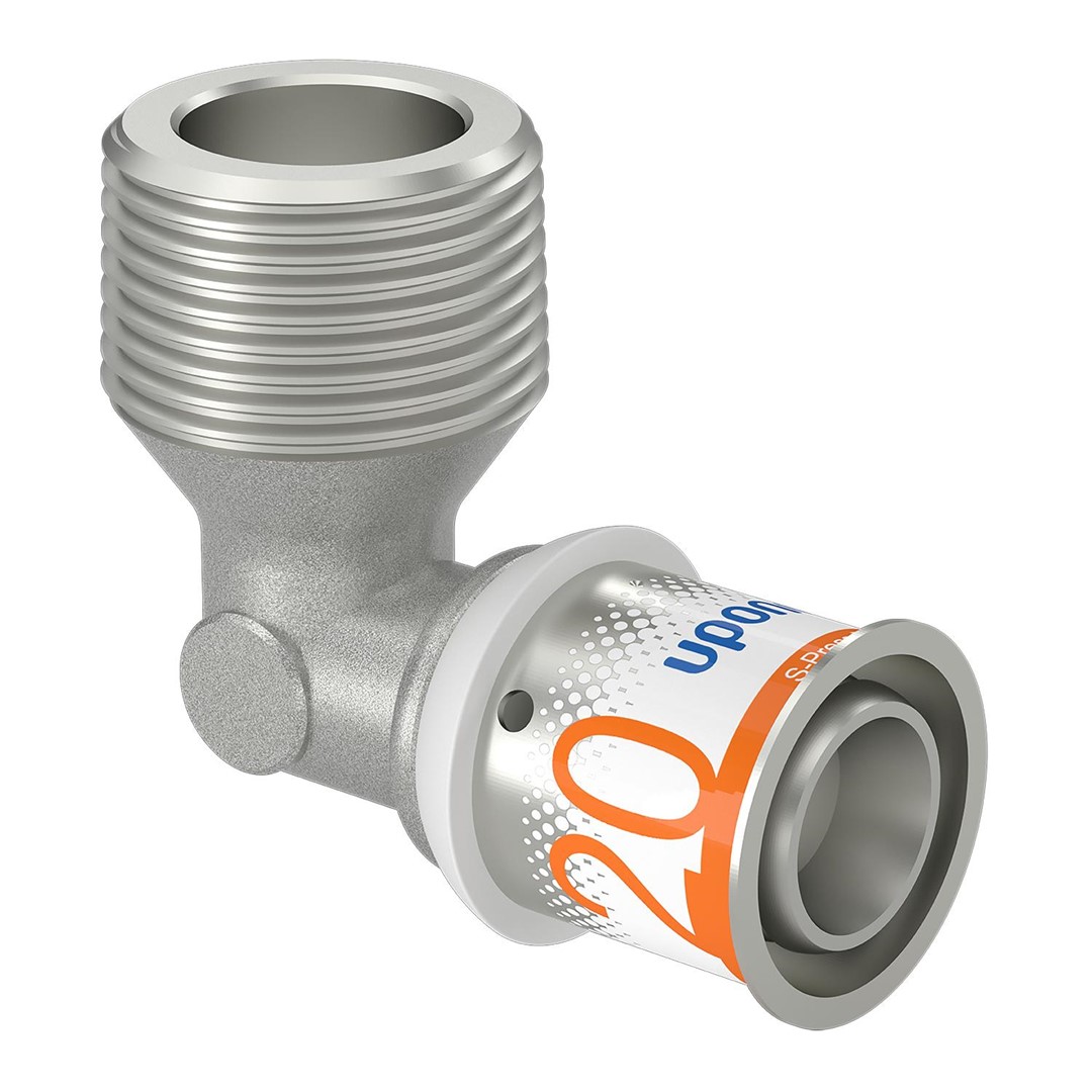 Uponor S-Press PLUS kolano z gwintem zewn. 20-R3/4 MT